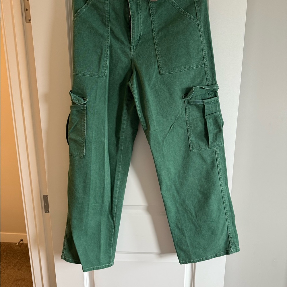 Design Lab Lord & Taylor Green Straight Leg Pants